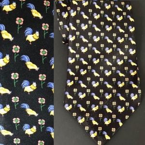 Vintage Tommy Hilfiger Tie w/ Rooster Pattern